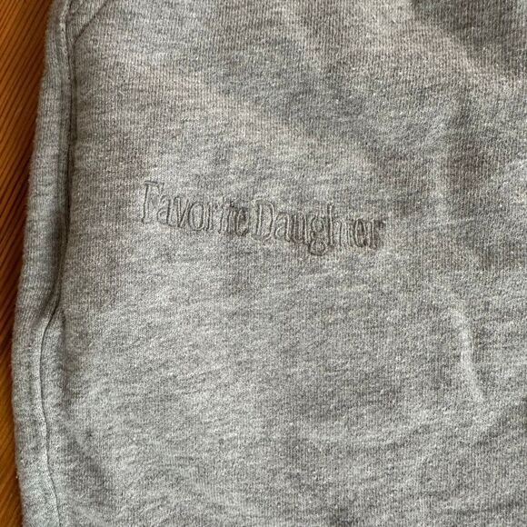 Favorite Daughter Logo Joggers in Heather Grey Size S - Picture 3 of 4